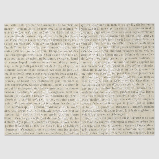 Seda Diseño de la serie de papel francesa Ephemera 15 (Anverso)