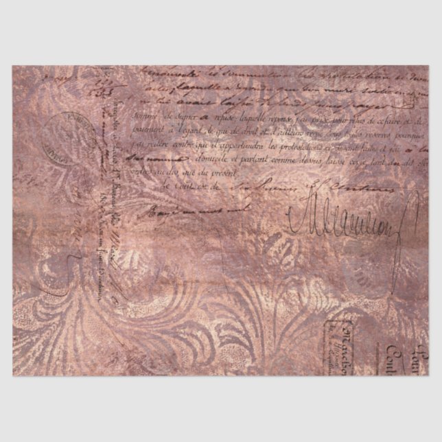 Seda Diseño de la serie de papel rosa Ephemera 12 (Anverso)