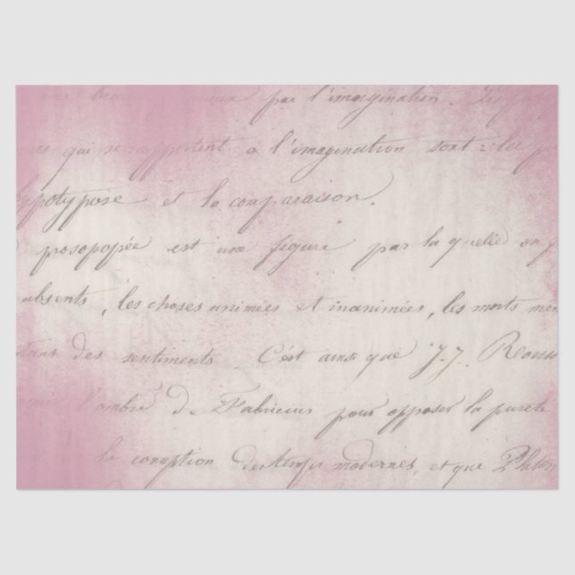 Seda Diseño de la serie de papel rosa Ephemera 6 (Anverso)