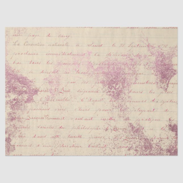 Seda Diseño de la serie de papel rosa Ephemera 8 (Anverso)