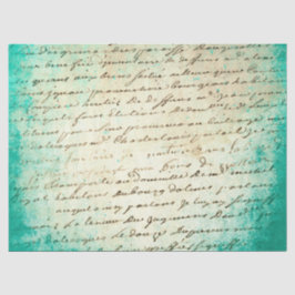 Seda Diseño de la serie de papel turquesa Ephemera 18