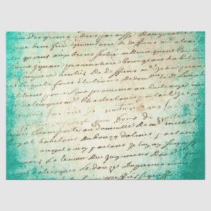 Seda Diseño de la serie de papel turquesa Ephemera 18