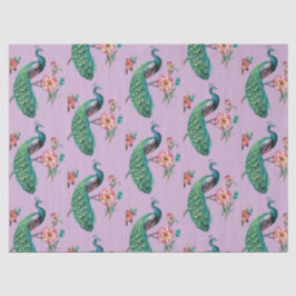 Seda Diseño de la serie Pavón 4 papel tisú lila