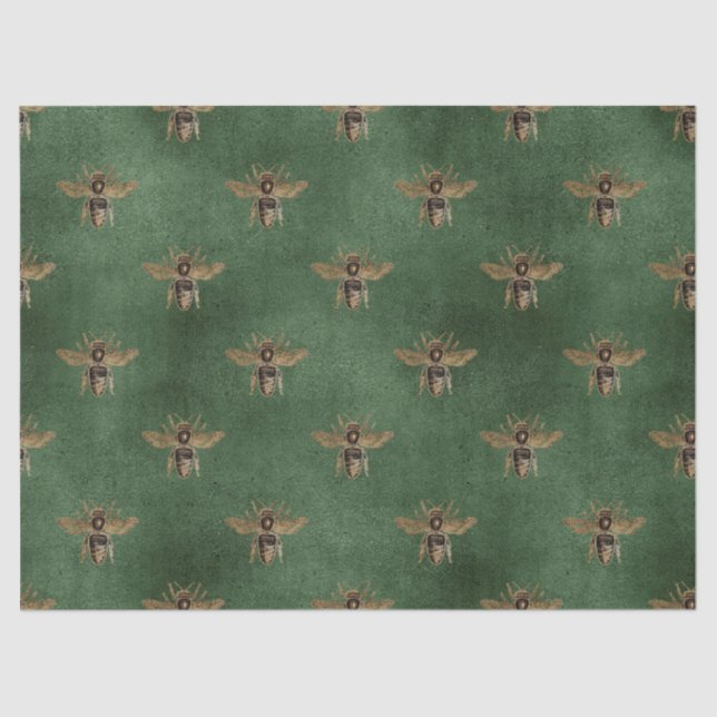 Seda Diseño de la serie Red Rose Bee 5 Papel de tono (Anverso)