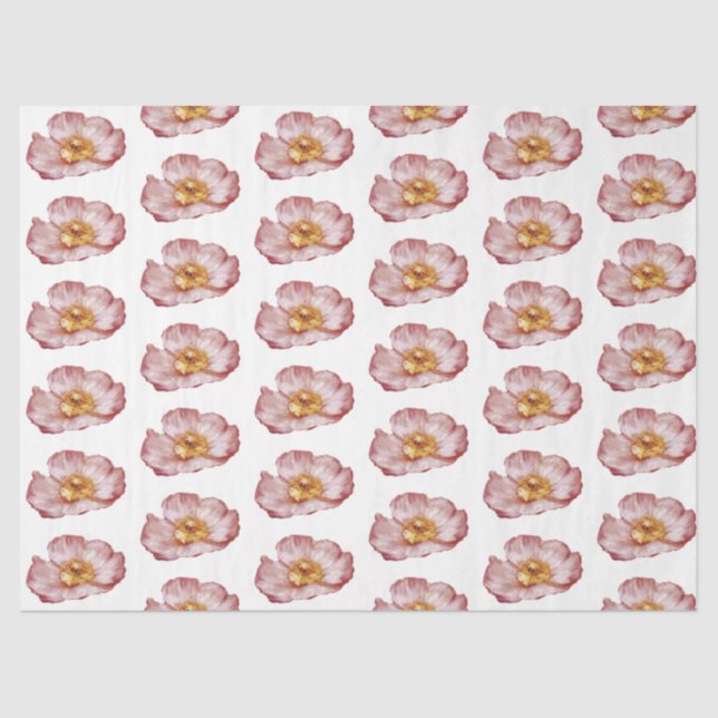 Seda Diseño de la serie Rosa romántica 13 Papel de teji (Anverso)