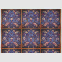 Diseño de mosaico de aves 2 Papel de tejidos de de