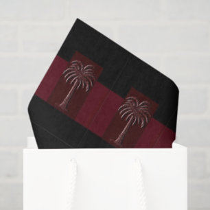 Seda Diseño de papel de regalo de palma Gamecock 1