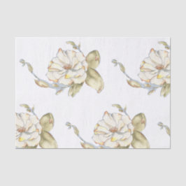 Seda Diseño de Rosa de arbusto en papel tisular