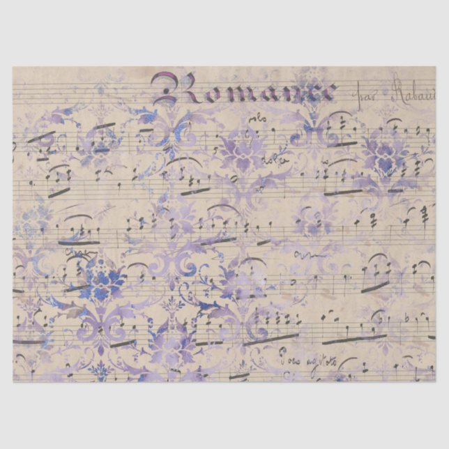 Seda Diseño Ephemera Lavendar serie de papel 3 (Anverso)