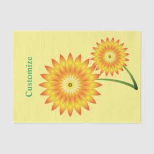 Seda Dos girasoles Thunder_Cove Papel de tejidos