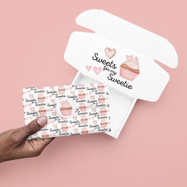 Seda Dulce por mi dulce papel de té (Celebrate someone special with this, "Sweets for my sweetie" tissue paper! Matching collection! )