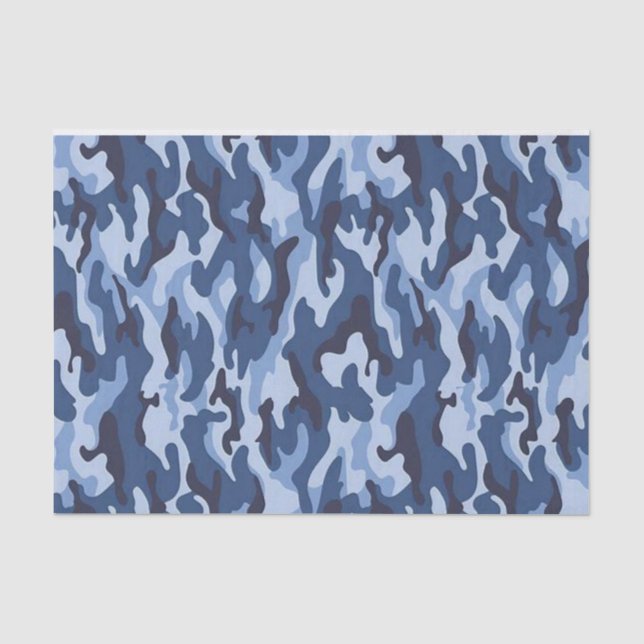 Seda Ejército azul del papel de los tejidos (Anverso)
