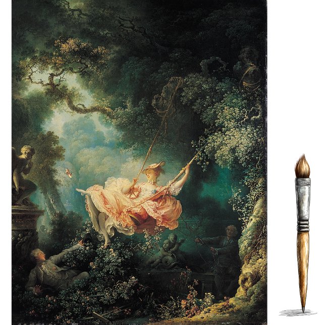 Seda El columpio de Jean Honore-Fragonard Papel tisú (Subido por el creador)