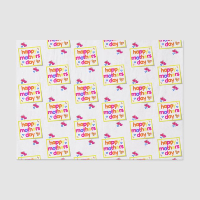 Seda El día de la madre del papel de tejidos (Anverso)