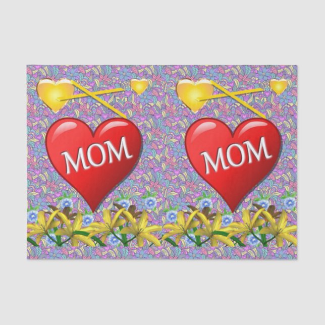 Seda El día de la madre del papel de tejidos (Anverso)