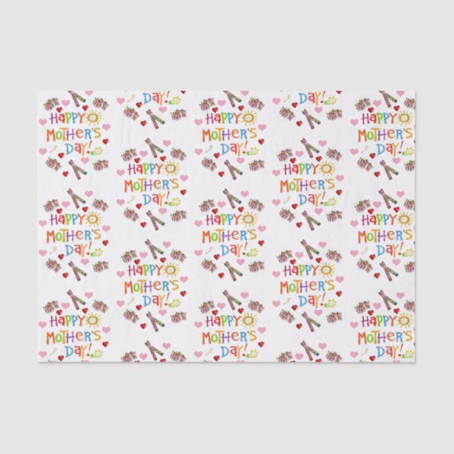 Seda El día de la madre del papel de tejidos (Anverso)