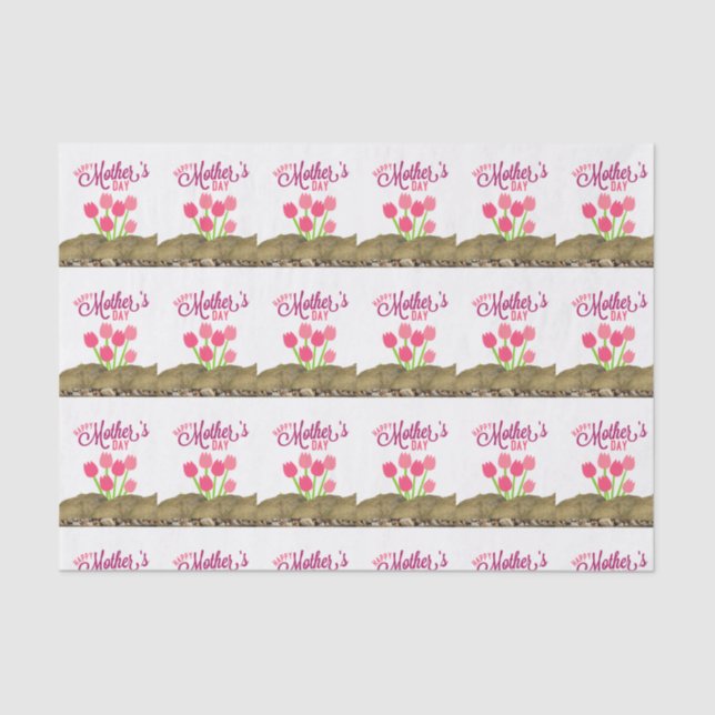 Seda El día de la madre del papel de tejidos (Anverso)