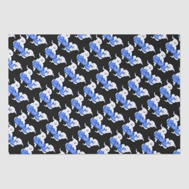 Seda El fantasma del abucheo de Halloween tejó el papel (Anverso)