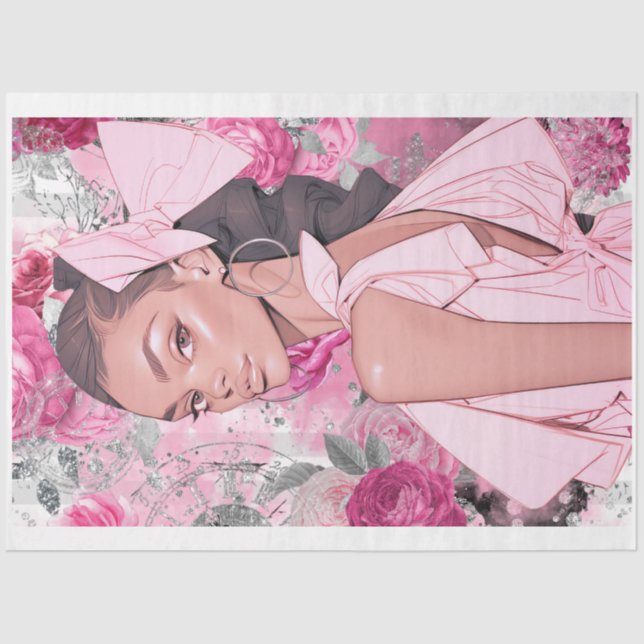 Seda El gótico Shabby Glam Un Papel De Desnudo (Anverso)