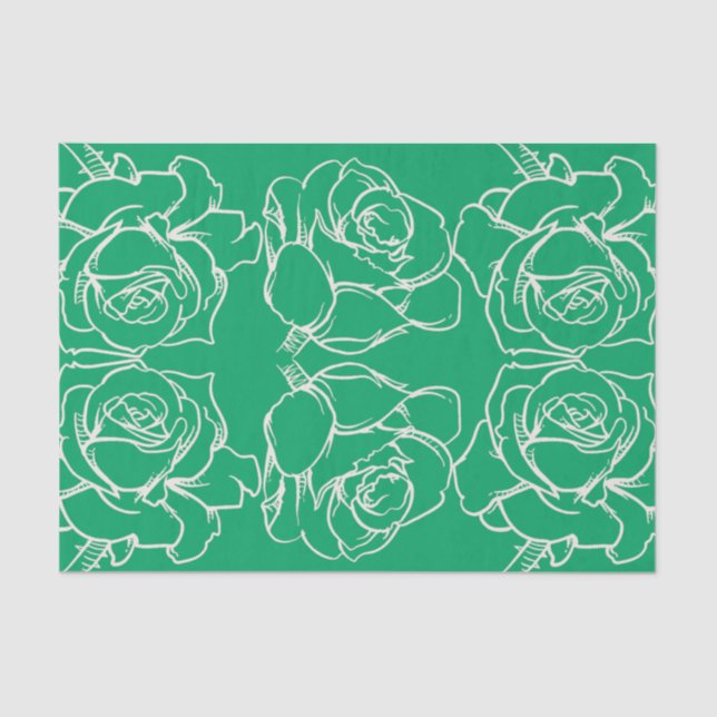 Seda El papel de tejidos Rosa del patrimonio (Anverso)