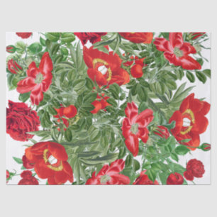 Seda El Peony color de rosa botánico florece el papel