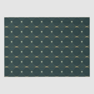 Seda Elegante juego de papel de tejido verde