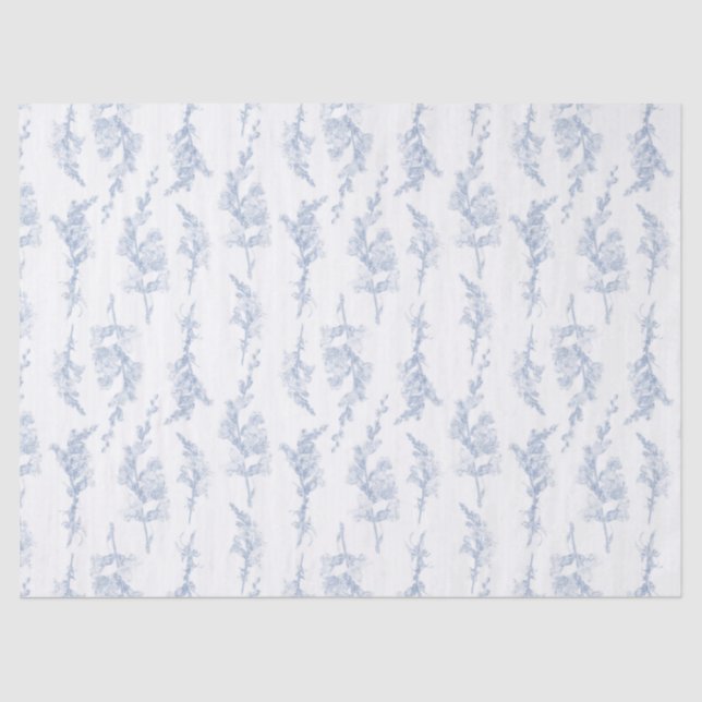 Seda Elegante Papel de regalo botánico (Anverso)