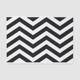 Seda Elegante Papel de tejado de chevron blanco negro