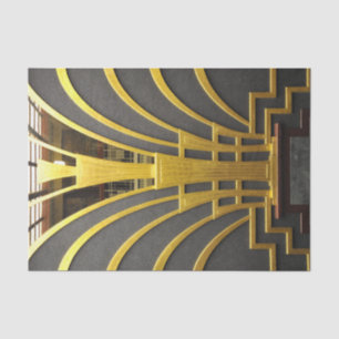 Seda Elegante Papel De Tejido Art Deco Gatsby Design