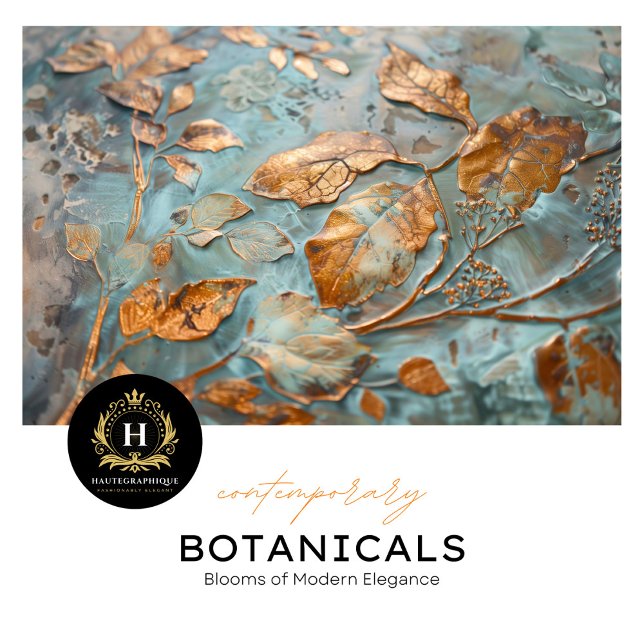 Seda Elegante Papel de Tejido Botánico de Cobre (Subido por el creador)