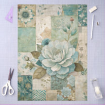 Elegante Papel de tejido floral de Cottagecore Ver