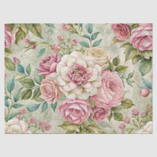 Seda Elegante Papel De Tejido Floral Rosa Inspirado En 