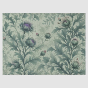 Seda Elegante Papel de tejidos con motivos florales