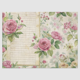 Seda Elegante Papel de tejidos rosa inspirado en la cos