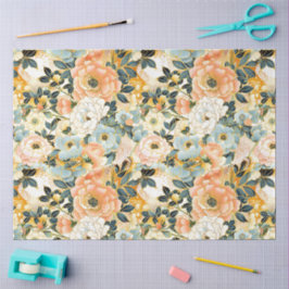 Seda Elegante Papel de tono floral japonés de la deshie