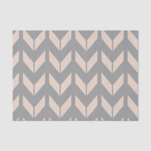 Seda Elegante Papel de tono rosa y gris de Chevron