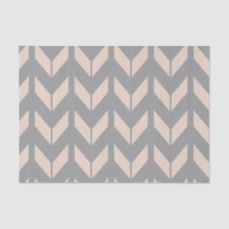 Seda Elegante Papel de tono rosa y gris de Chevron