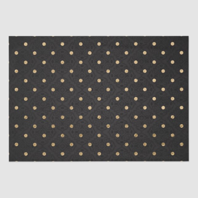 Seda Elegante patrón de lunares de papel de aluminio ne (Anverso)