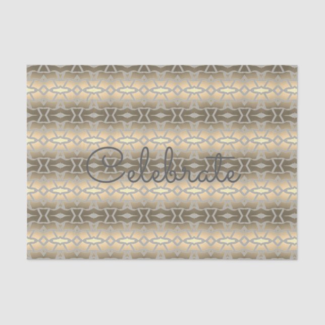 Seda Elegante Tejido De Papel En Grises (Anverso)