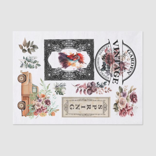 Seda Elementos de papel de desacoplamiento de primavera (Anverso)