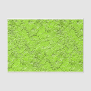 Seda Envoltura de papel verde de primavera de Petunias