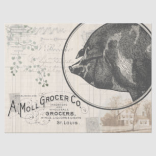 Seda Envoltura de regalo de papel de melocotón de desco