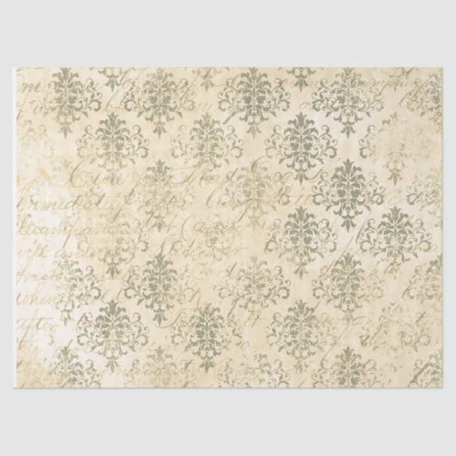 Seda Ephemera Sepia serie de papel Diseño 1 (Anverso)