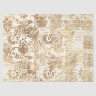 Seda Ephemera Sepia serie de papel Diseño 3
