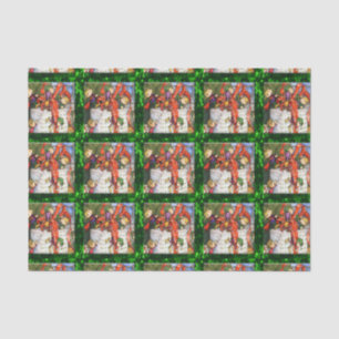 Seda Esmalte de elfos de merry presente papel de tejido