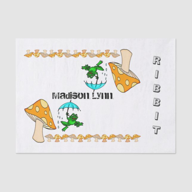 Seda Espuma de la cinta de la rana del papel del tejido (Anverso)