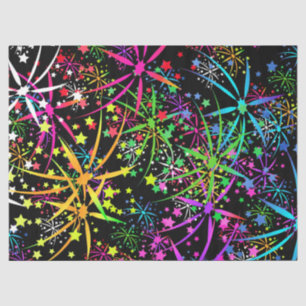 Seda Estrella de fuegos artificiales de papel tisular a