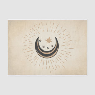 Seda Estrellas de luna retro papel sepia vintage