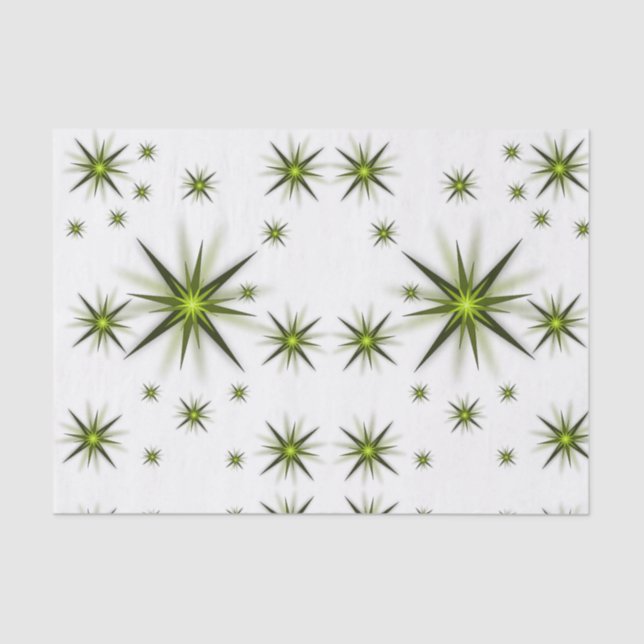 Seda Estrellas de papel de tejido decorativo (Anverso)