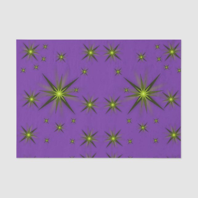 Seda Estrellas de papel de tejido decorativo (Anverso)